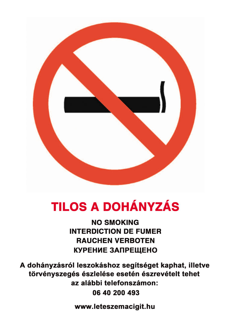 TILOS A DOHÁNYZÁS